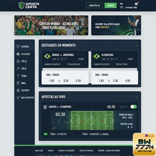 bw777n - aproveitar emocionantes jogos esportivos online